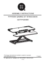 Qudo TYPHOON QUTYPGSSBK Assembly Instructions Manual preview