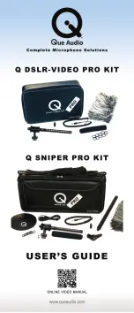 Que Audio Q DSLR-VIDEO PRO KIT User Manual предпросмотр