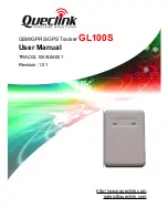 Предварительный просмотр 1 страницы Queclink GL100S User Manuals