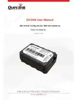 Preview for 1 page of Queclink TRACGV55WUM001 User Manual