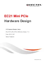 Предварительный просмотр 1 страницы Quectel EC21 Mini PCIe Series Hardware Design