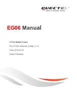 Preview for 1 page of Quectel EG06 Series Manual