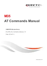 Preview for 1 page of Quectel M35 Command Manual