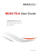 Quectel MC60-TE-A User Manual preview