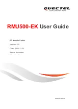 Предварительный просмотр 1 страницы Quectel RMU500-EK User Manual