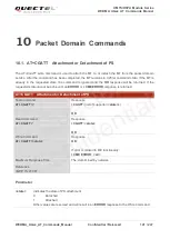 Предварительный просмотр 142 страницы Quectel UG Series Command Manual