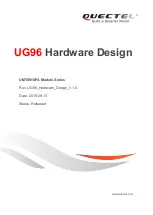 Предварительный просмотр 1 страницы Quectel UG96 Hardware Design