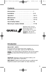 Preview for 2 page of Quell Q301 Manual