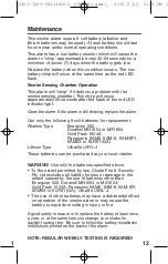 Preview for 13 page of Quell Q301 Manual