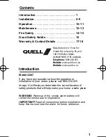 Preview for 2 page of Quell Q307 Manual