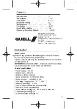 Preview for 2 page of Quell Simline QSP10 Manual