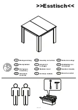 Preview for 1 page of Quelle Esstisch Assembly Instructions Manual