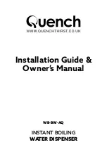 Предварительный просмотр 1 страницы Quench WB-BW-AQ Installation Manual & Owner'S Manual