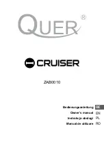 Quer CRUISER ZAB0010 Owner'S Manual preview