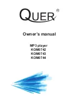 Quer KOM0742 Owner'S Manual preview