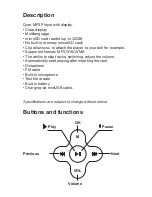 Preview for 3 page of Quer KOM0742 Owner'S Manual