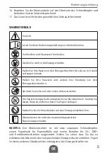 Предварительный просмотр 5 страницы Quer URZ0951 Owner'S Manual