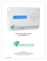 Quest Controls BACnet T-Stat User Manual preview