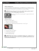 Preview for 6 page of Quest Engineering 110 Dual Installation, Operation And Maintenance Instructions