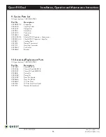 Preview for 12 page of Quest Engineering 110 Dual Installation, Operation And Maintenance Instructions