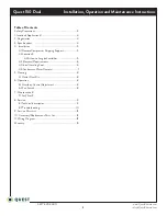 Preview for 2 page of Quest Engineering 150 Dual Installation, Operation And Maintenance Instructions