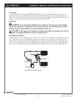 Preview for 9 page of Quest Engineering 150 Dual Installation, Operation And Maintenance Instructions