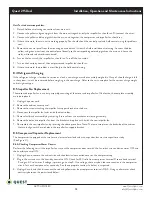 Preview for 13 page of Quest Engineering 215 Dual Installation, Operation And Maintenance Instructions