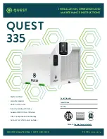 Quest Engineering 335 Installation, Operation And Maintenance Instructions preview