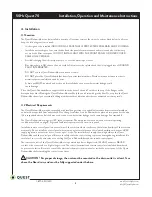 Preview for 5 page of Quest Engineering 70 Installation, Operation And Maintenance Instructions