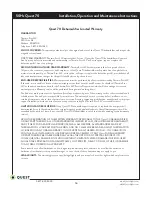 Preview for 14 page of Quest Engineering 70 Installation, Operation And Maintenance Instructions