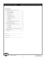 Preview for 2 page of Quest Engineering A3000 Installation, Operation And Maintenance Instructions