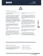 Preview for 3 page of Quest Engineering QA 1004 User Manual