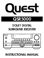 Quest Engineering QSR5000 Instructional Manual preview