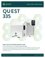 Предварительный просмотр 1 страницы Quest Engineering QUEST 335 Quick Start Instructions