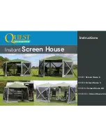Quest Engineering Screen House 4 Instructions Manual preview