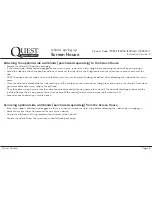 Preview for 5 page of Quest Engineering Screen House 4 Instructions Manual