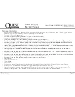 Preview for 8 page of Quest Engineering Screen House 4 Instructions Manual