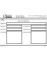 Preview for 9 page of Quest Engineering Screen House 4 Instructions Manual