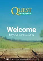 Preview for 1 page of Quest Leisure Products 3 Berth Universal Instructions Manual