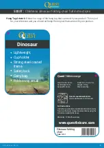 Preview for 3 page of Quest Leisure Products Childrens Dinosaur 5203T Instructions Manual