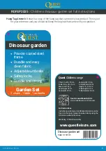 Preview for 3 page of Quest Leisure Products Childrens dinosaur garden set SP2025 Instructions Manual