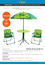 Preview for 8 page of Quest Leisure Products Childrens dinosaur garden set SP2025 Instructions Manual