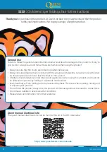 Preview for 2 page of Quest Leisure Products Childrens Tiger 5203 Instructions Manual