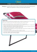 Preview for 2 page of Quest Leisure Products ELITE Bordeaux Pro Lounge F1344 Instructions Manual