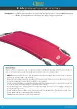 Preview for 2 page of Quest Leisure Products ELITE Bordeaux Pro Rest F1345 Instructions Manual