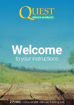 Quest Leisure Products Gloucester deluxe Instructions Manual preview