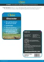 Предварительный просмотр 3 страницы Quest Leisure Products Gloucester deluxe Instructions Manual