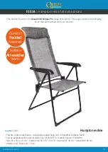 Preview for 9 page of Quest Leisure Products Hampton Relax Instructions Manual