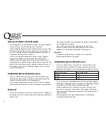 Preview for 4 page of Quest Leisure Products KB-7145UK Instruction Manual