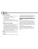 Preview for 6 page of Quest Leisure Products KB-7145UK Instruction Manual